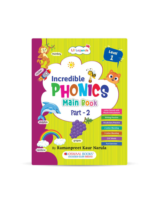 Phonics Book for Kids Age 3–6 – Level 1 Part 2 | Learn Blending & First Word Reading 