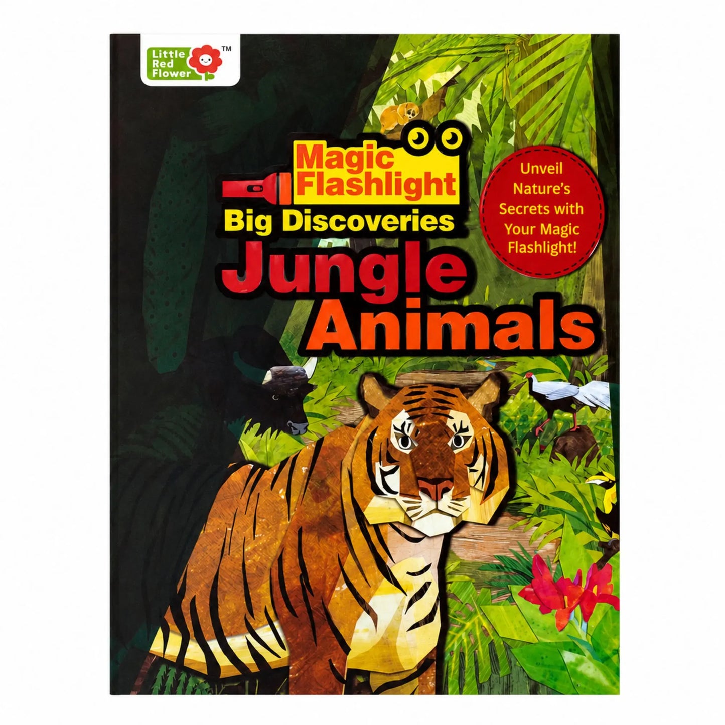 Lil Legends Magic Flashlight Big Discoveries Jungle Animals for Kids | Interactive Hidden Picture Book with Reveal Card | Interesting Facts | Activity Book for Toddlers | For Age 3+ 