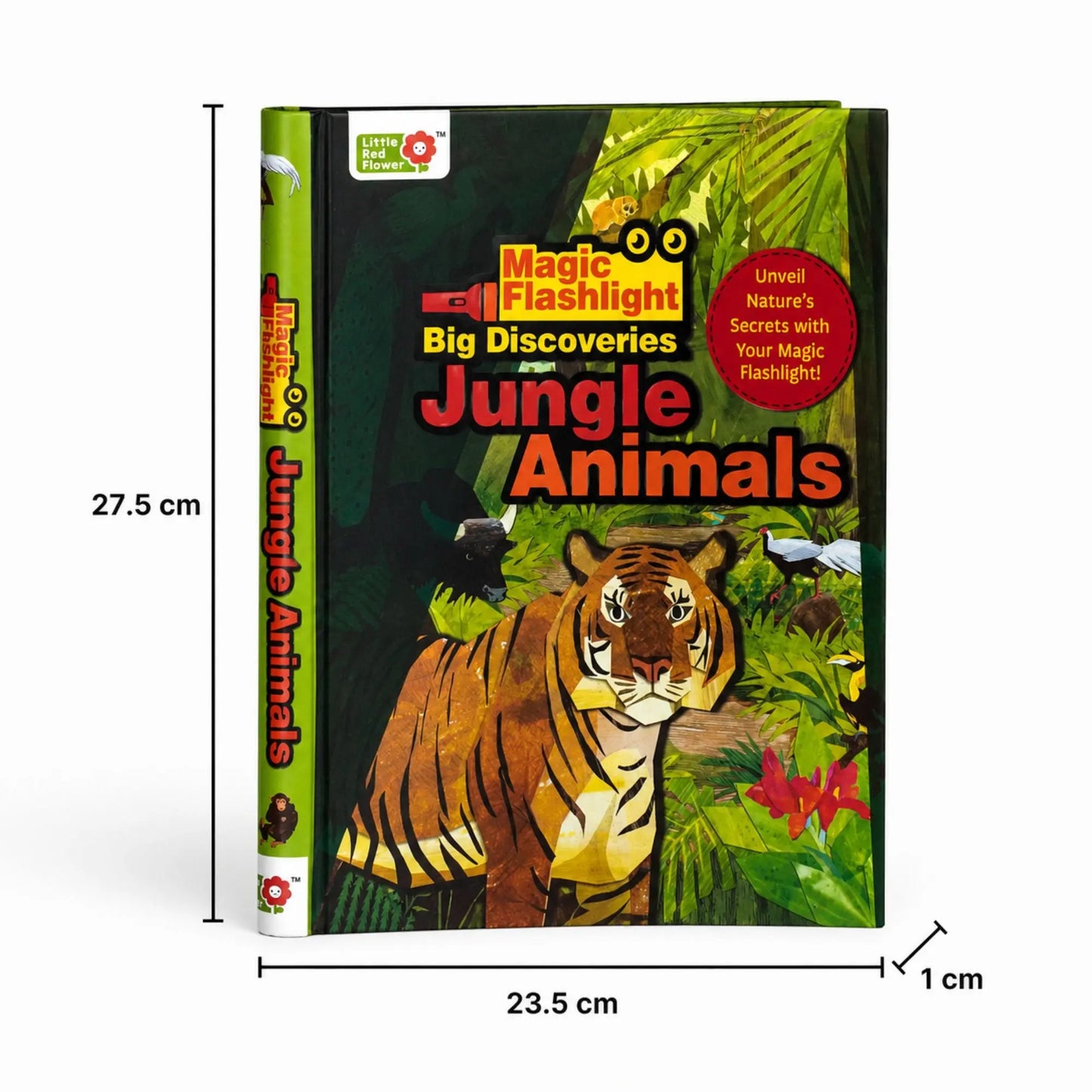 Lil Legends Magic Flashlight Big Discoveries Jungle Animals for Kids | Interactive Hidden Picture Book with Reveal Card | Interesting Facts | Activity Book for Toddlers | For Age 3+ 