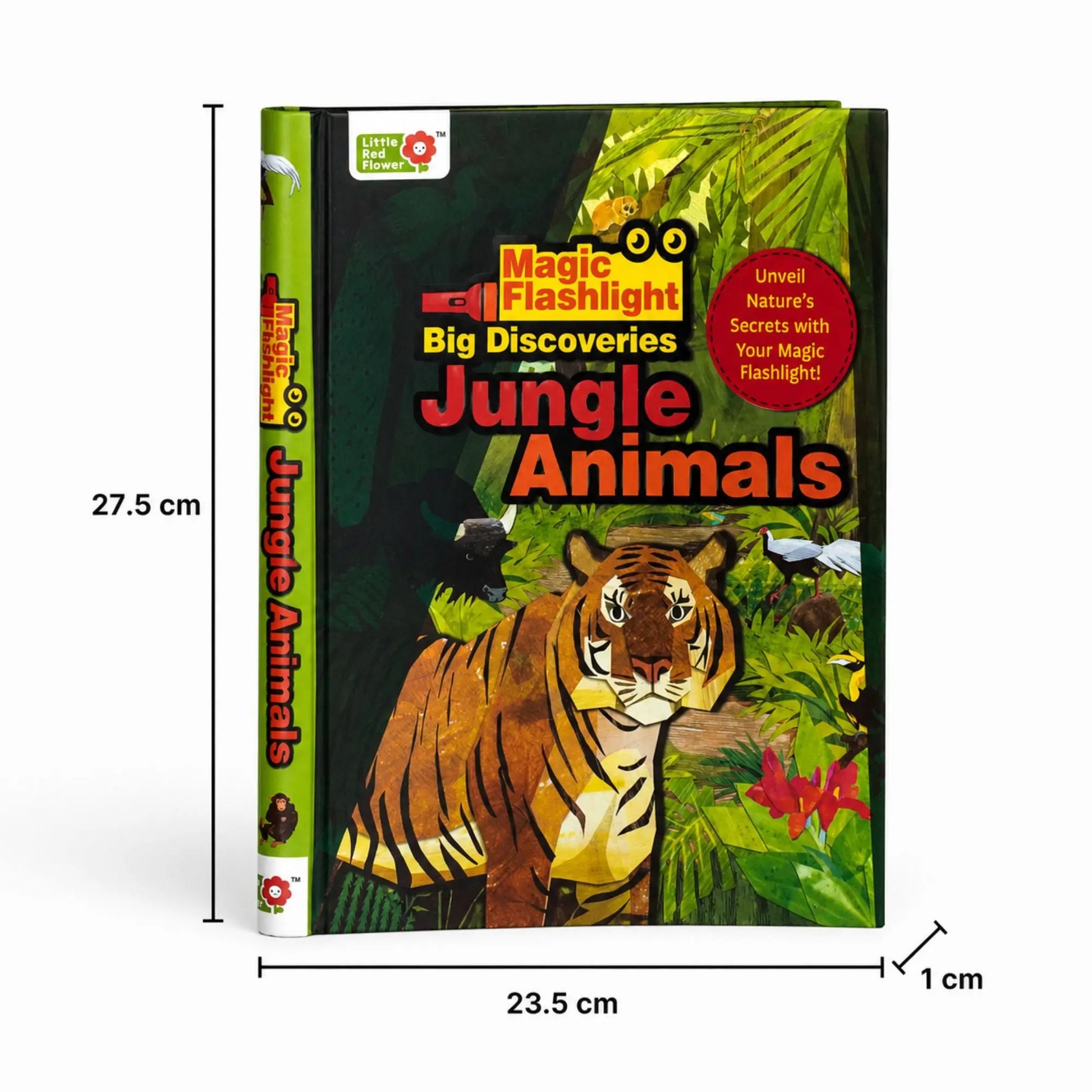Lil Legends Magic Flashlight Big Discoveries Jungle Animals for Kids | Interactive Hidden Picture Book with Reveal Card | Interesting Facts | Activity Book for Toddlers | For Age 3+ 
