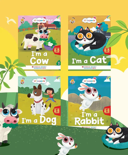 Lil Legends Know Me Series Gift Set - Boxset of 8 Pet & Farm Animal Books for Kids Age 2+ Years | Sheep, Horse, Hen, Duck, Rabbit, Dog, Cow & Cat | Illustrated Picture Books for Toddlers
