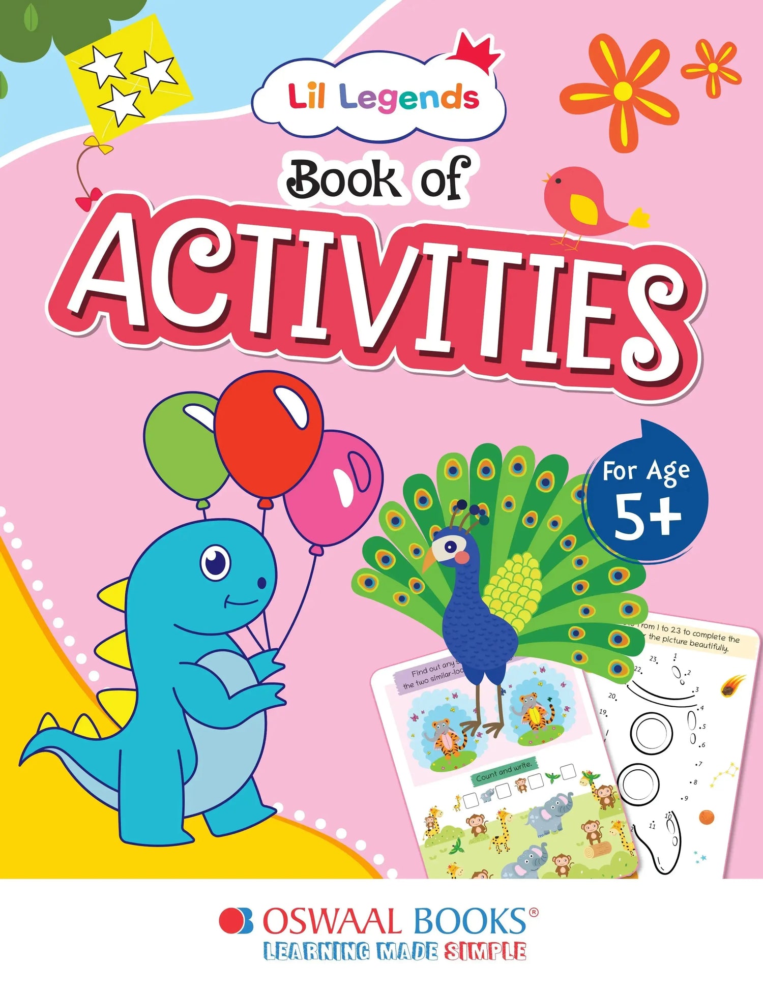 Lil Legends Book of Activities For kids, Age 5+
