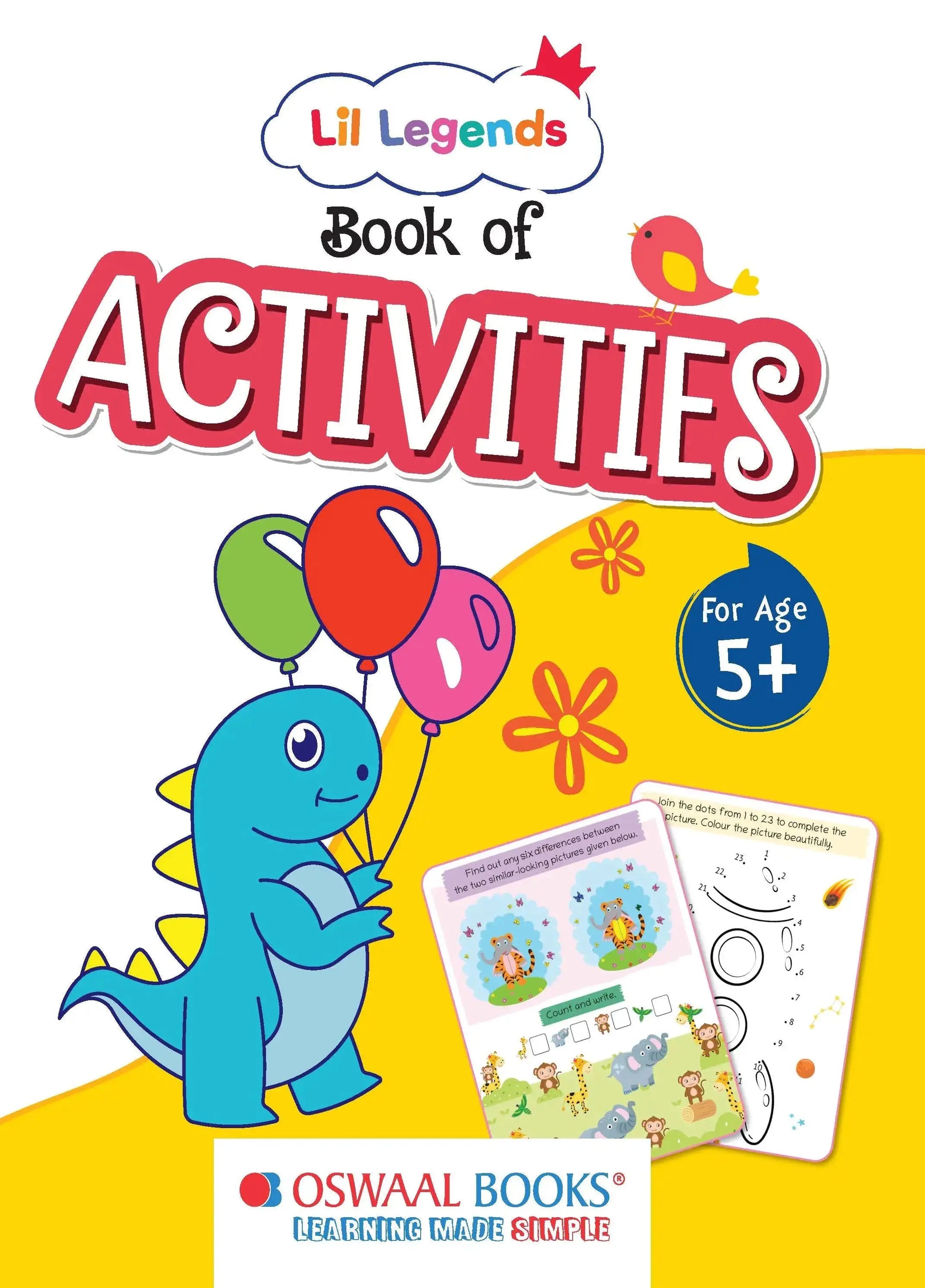 Lil Legends Book of Activities For kids, Age 5+