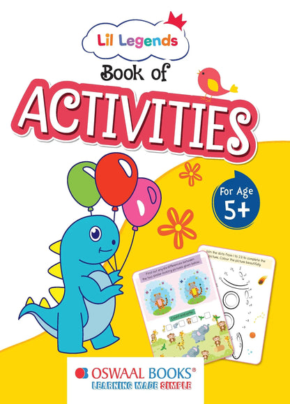 Lil Legends Book of Activities For kids, Age 5+