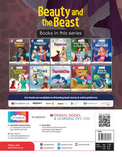 Lil Legends Fairy Tales for Kids | Beauty & the Beast | Illustrated Story Book | Bed Time Story Book | Classic Tale Picture Book | Ages 2–5 Years