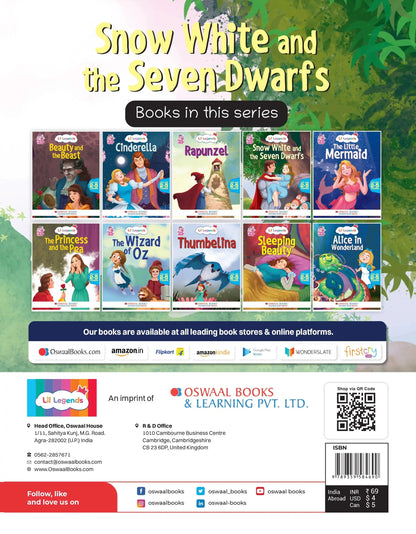 Lil Legends Fairy Tales for Kids | Snow White & the Seven Dwarfs | Illustrated Story Book | Bed Time Story Book | Classic Tale Picture Book | Ages 2–5 Years