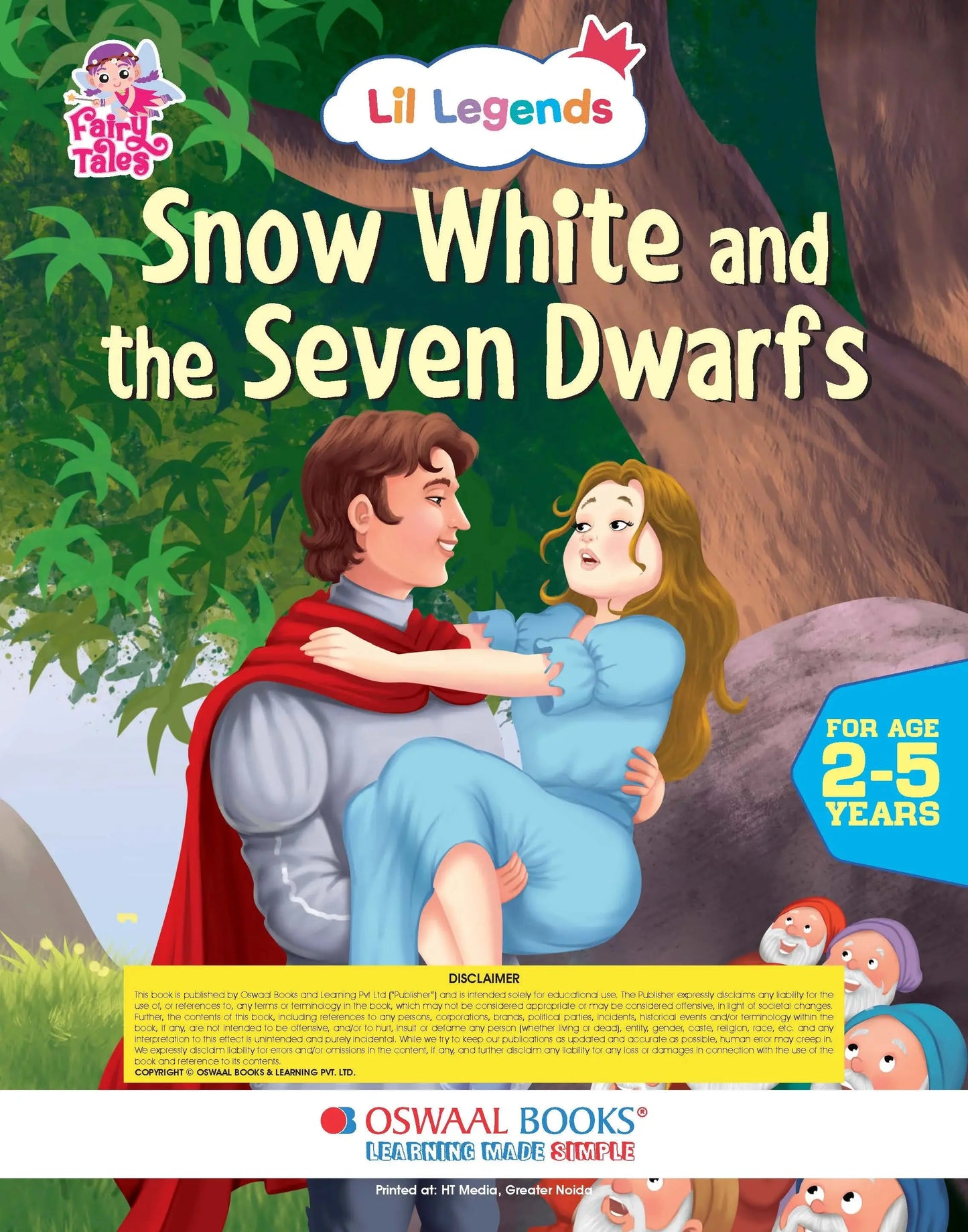 Lil Legends Fairy Tales for Kids | Snow White & the Seven Dwarfs | Illustrated Story Book | Bed Time Story Book | Classic Tale Picture Book | Ages 2–5 Years