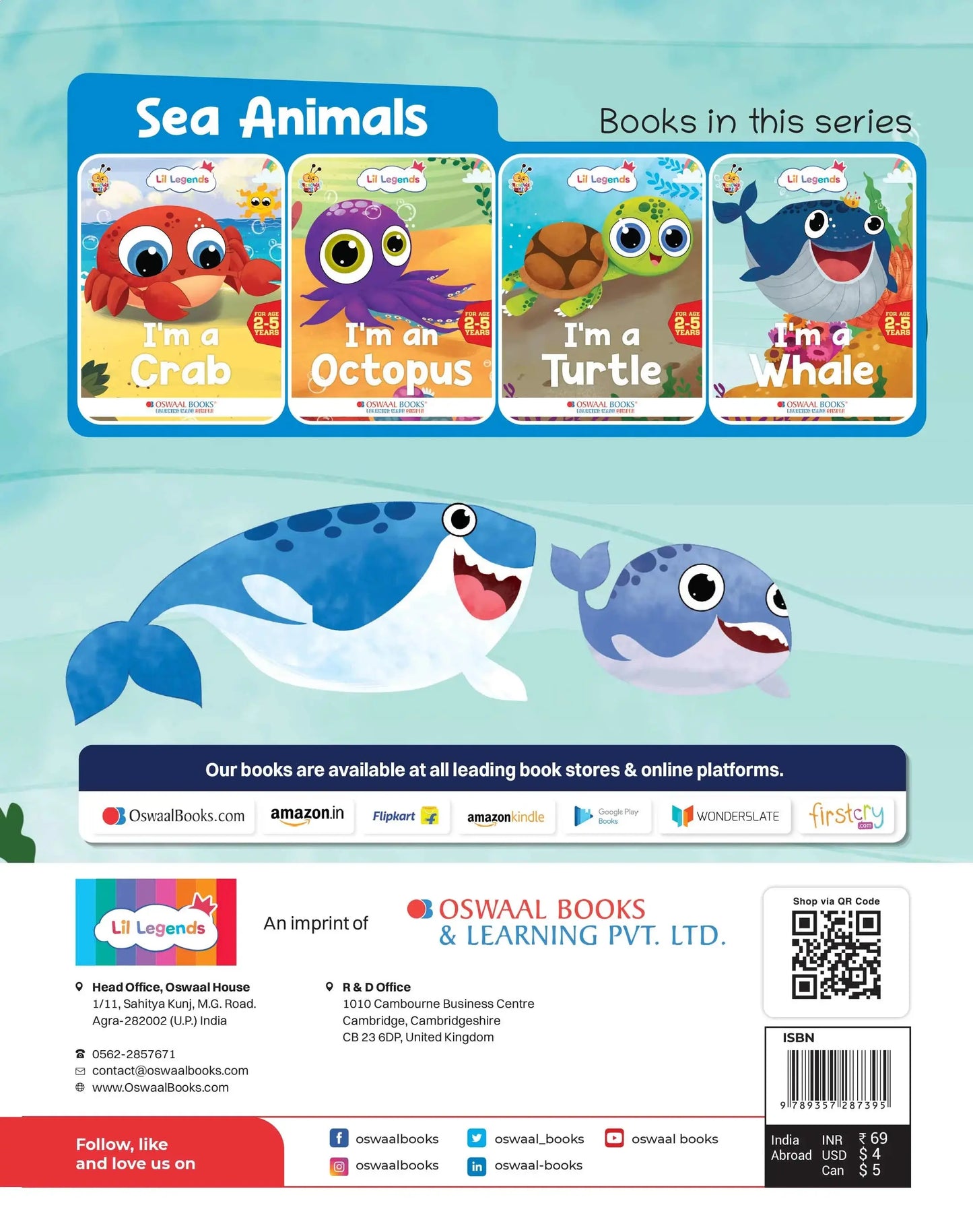 Lil Legends Know Me Series for Kids | I am a Whale | Fascinating Sea Animal Book | Illustrated Picture Book | Age 2+ Years | Early Learning Fun | Paperback