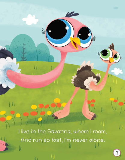 Lil Legends Know Me Series Birds - I am an Ostrich | Illustrated Picture Book for Kids Age 2+ Years | Fun Facts & Engaging Stories About Birds for Early Learning