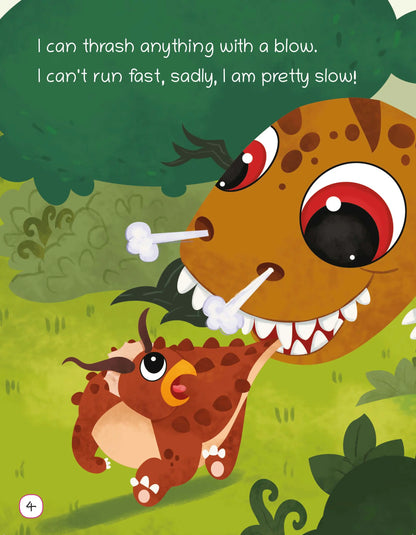 Lil Legends Know Me Series Dinosaurs - Set of 4 Illustrated Books for Kids Age 2+ Years | I am a T-Rex, Triceratops, Stegosaurus & Apatosaurus | Fun Facts Picture Book for Children