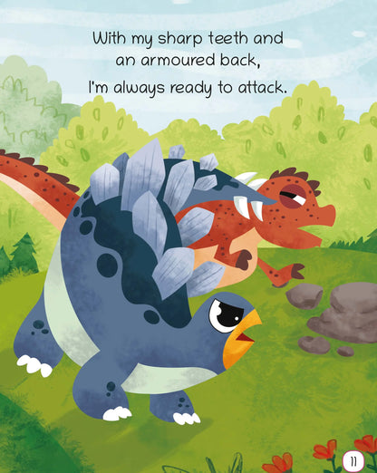 Lil Legends Know Me Series Dinosaurs - Set of 4 Illustrated Books for Kids Age 2+ Years | I am a T-Rex, Triceratops, Stegosaurus & Apatosaurus | Fun Facts Picture Book for Children