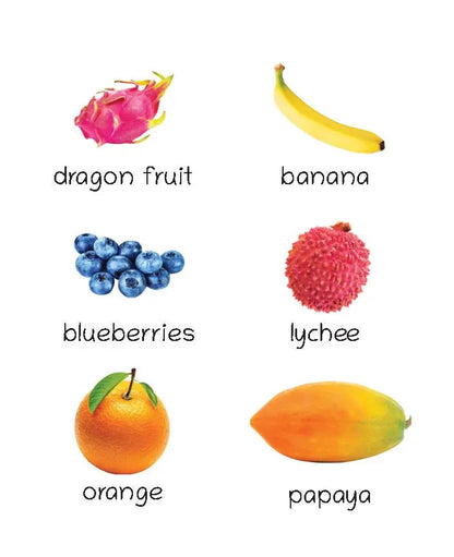 Lil Legends Picture Book for Kids Age 1+ Years - Learn About Fruits | Early Learning Illustrated Book with Colourful Pictures | First Words Book for Toddlers & Preschoolers