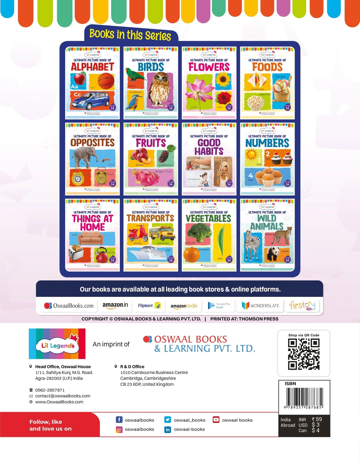 Lil Legends Picture Book for Kids, Age 1+, To learn about Good Habits - Oswaal Books and Learning Pvt Ltd