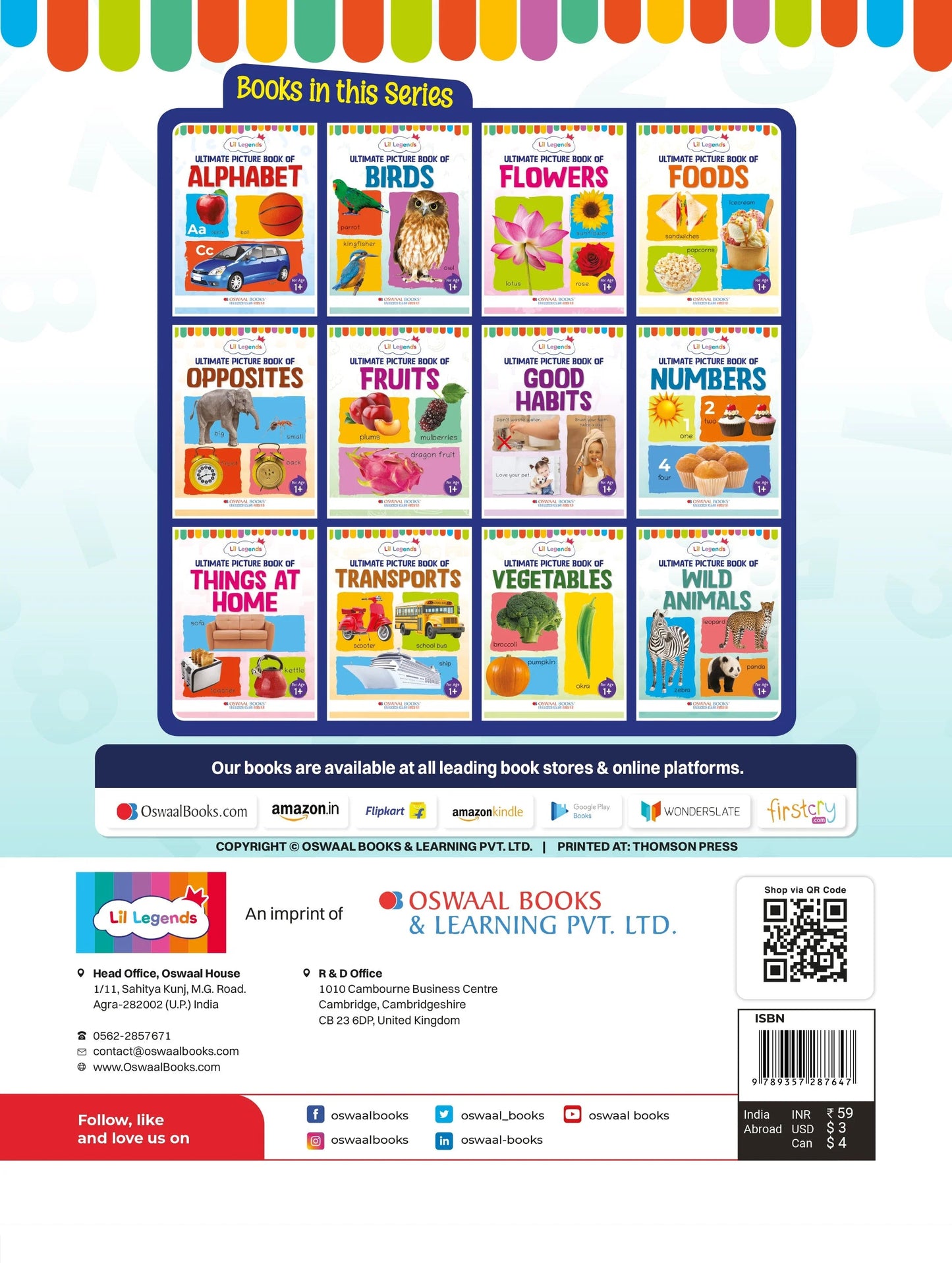 Lil Legends Picture Book for Kids, Age 1+, To learn about Numbers - Oswaal Books and Learning Pvt Ltd