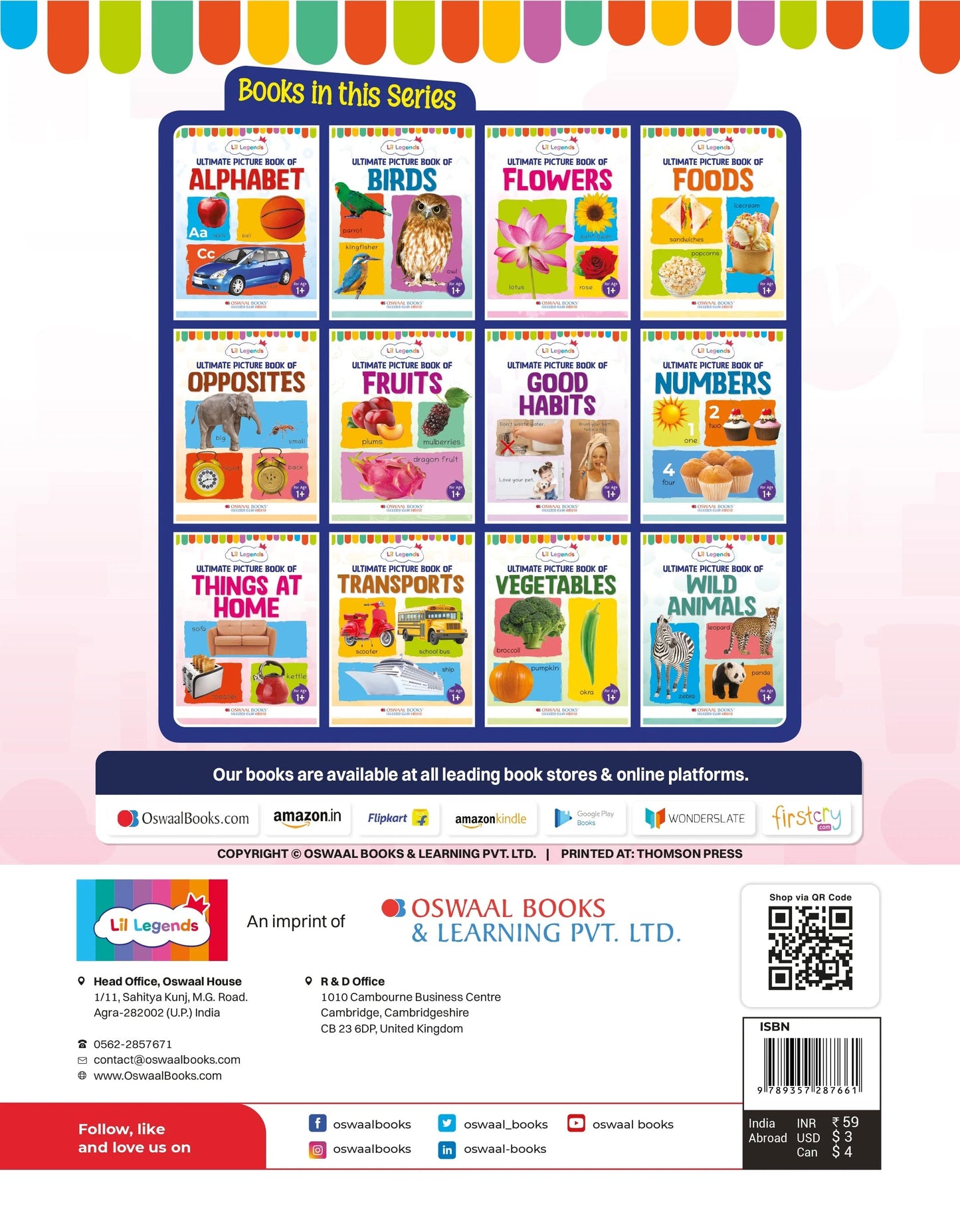 Lil Legends Picture Book for Kids, Age 1+, To learn about Things at Home Oswaal Books and Learning Private Limited