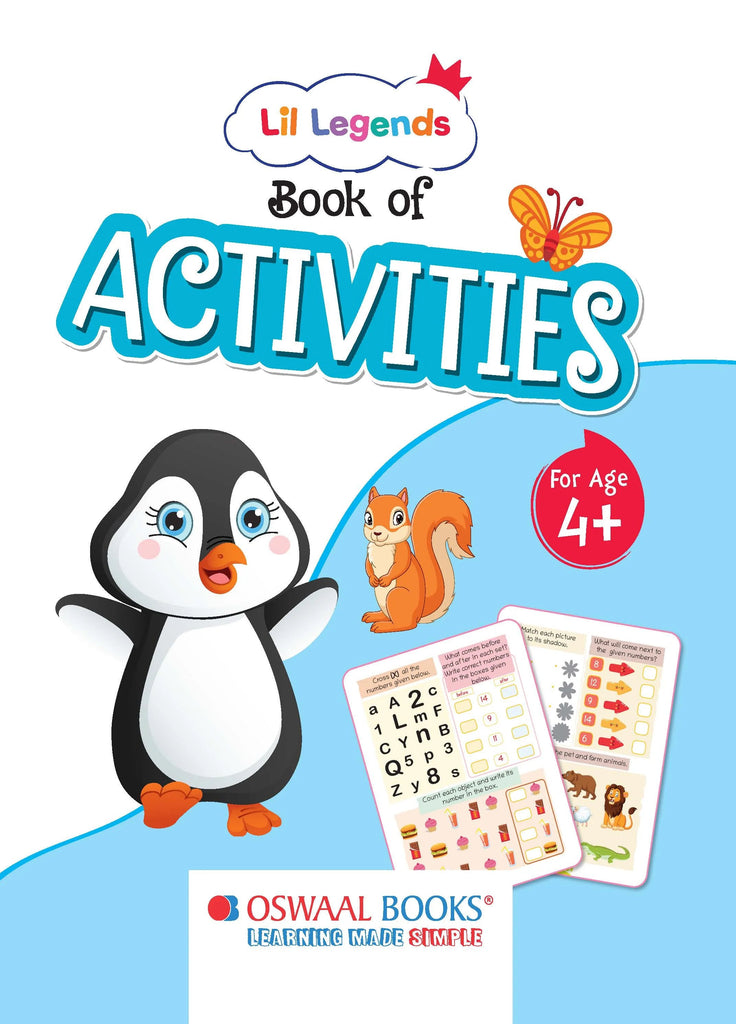 Lil Legends Preschool Activity Books (Set of 3 Books) For 3, 4 and 5+ Years Old Kids Oswaal Books and Learning Private Limited