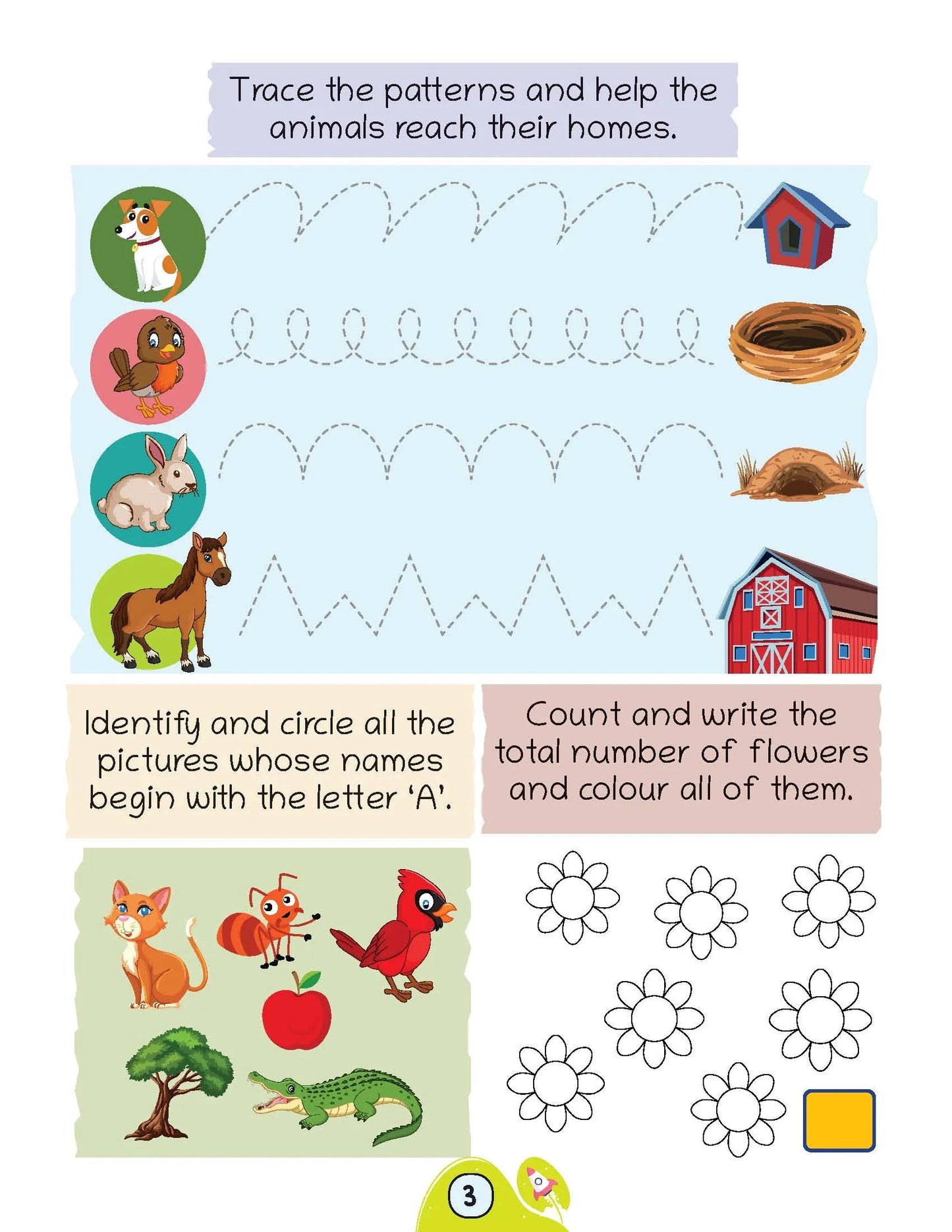 Lil Legends Preschool Activity Books (Set of 3 Books) For 3, 4 and 5+ Years Old Kids Oswaal Books and Learning Private Limited