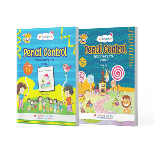 Lil Legends: My First Patterns Book – Pencil Control & Tracing Activities for Kids Ages 3+ | Early Learning Writing Practice for Preschoolers (2-5 Years) – Vol. 1 & 2 Oswaal Books and Learning Private Limited