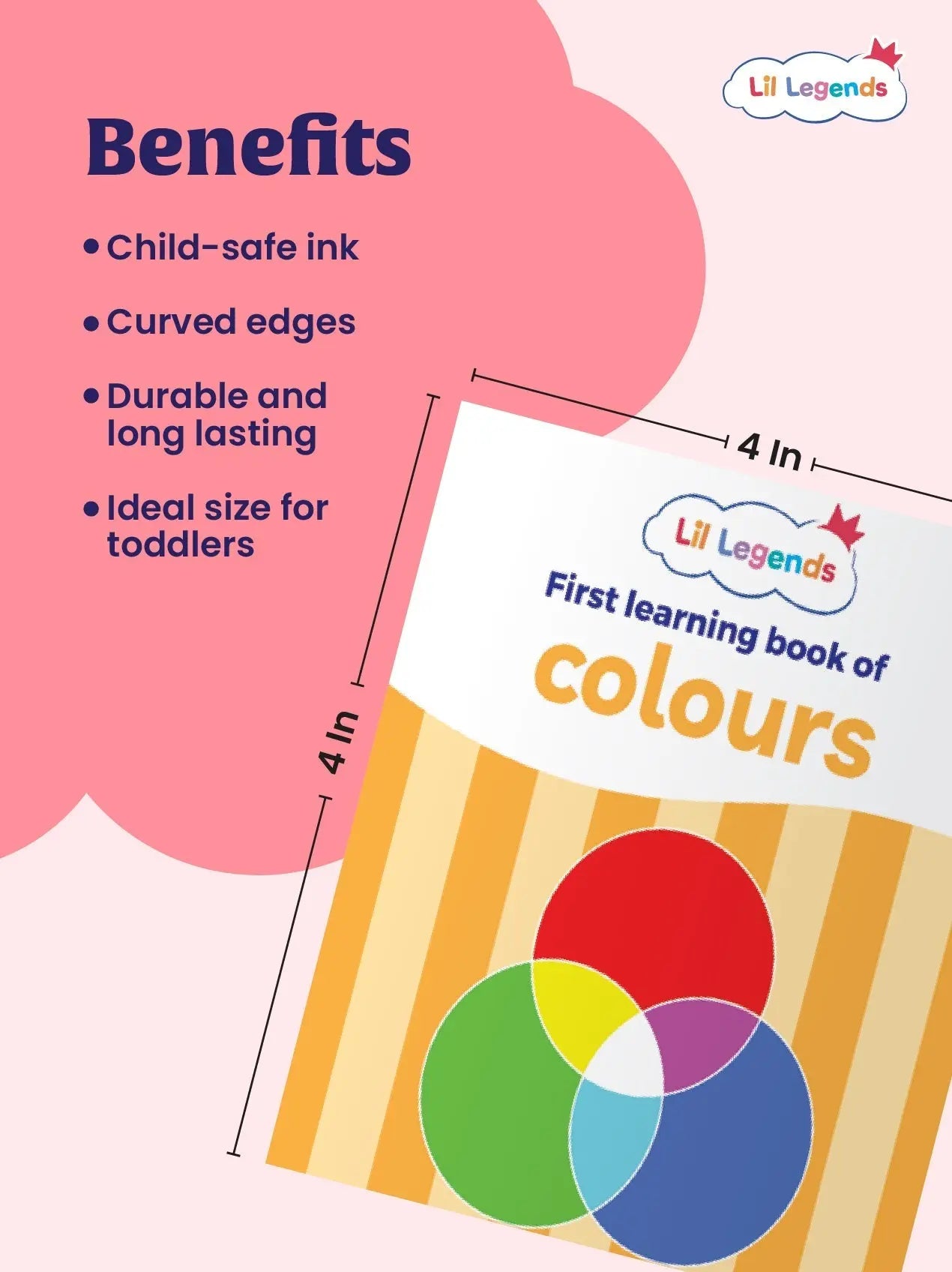 Lil Legends My First Mini Library Vol 1 - Box Set of 12 Early Learning Board Books for Kids Age 2-4 Years | Alphabet, Numbers, Colours, Shapes, Animals, Fruits, Vegetables, Birds, Transport & More