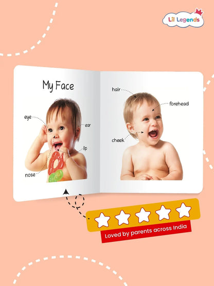 Lil Legends My First Mini Library Vol 1 - Box Set of 12 Early Learning Board Books for Kids Age 2-4 Years | Alphabet, Numbers, Colours, Shapes, Animals, Fruits, Vegetables, Birds, Transport & More