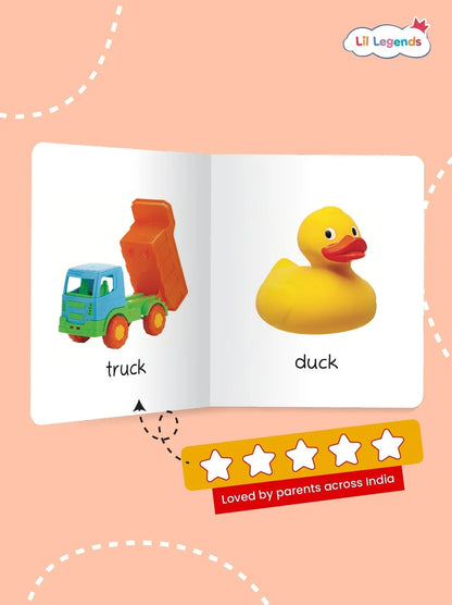 Lil Legends My First Mini Library Vol 2 - Box Set of 12 Early Learning Board Books for Kids Age 2-4 Years | Baby Animals, Foods, Clothes, Toys, Good Habits, Opposites, Colours, Shapes & More