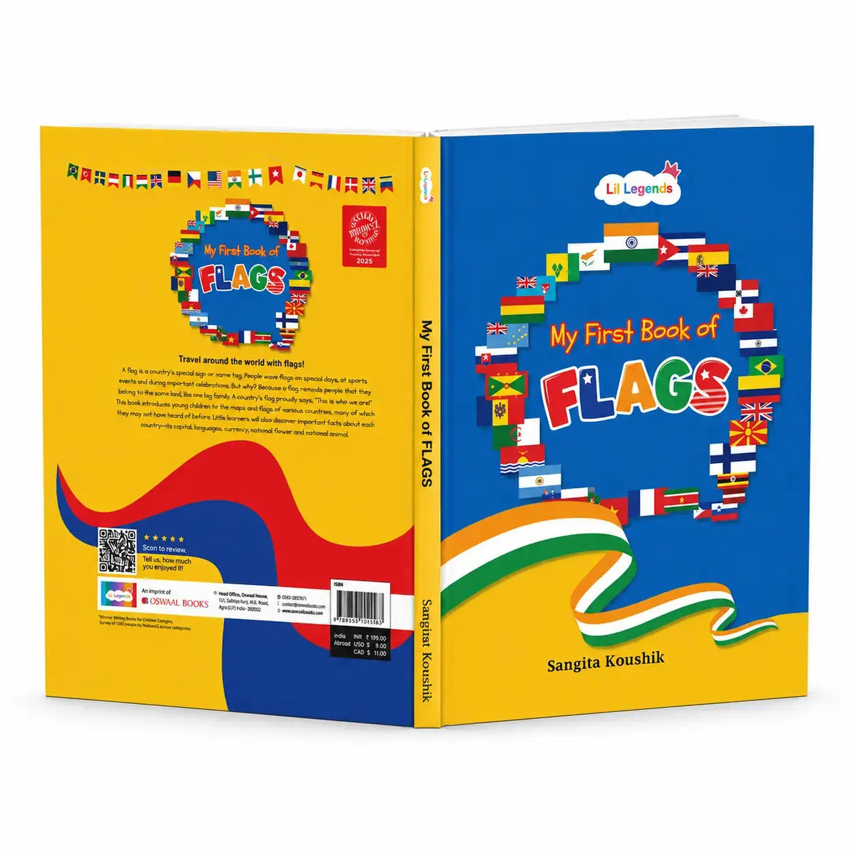 Lil Legends My First Book of Flags for Kids | Illustrated World Flags Picture Book | Builds Knowledge of Countries, Cultures & Visual Learning | Age 4+ Years 