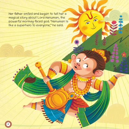 Lil Legends My Little Board Book of Mythological Tales of Lord Hanuman for Kids Age 3+ Years - Enchanting Indian Stories with Colourful Illustrations | Hindu Mythology Picture Book