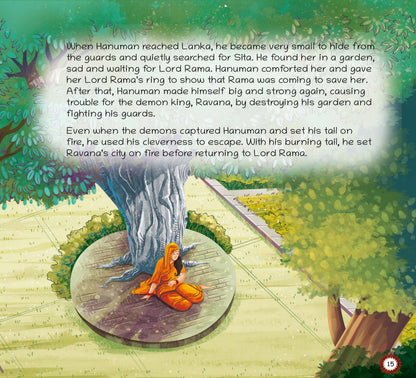 Lil Legends My Little Board Book of Mythological Tales of Lord Hanuman for Kids Age 3+ Years - Enchanting Indian Stories with Colourful Illustrations | Hindu Mythology Picture Book