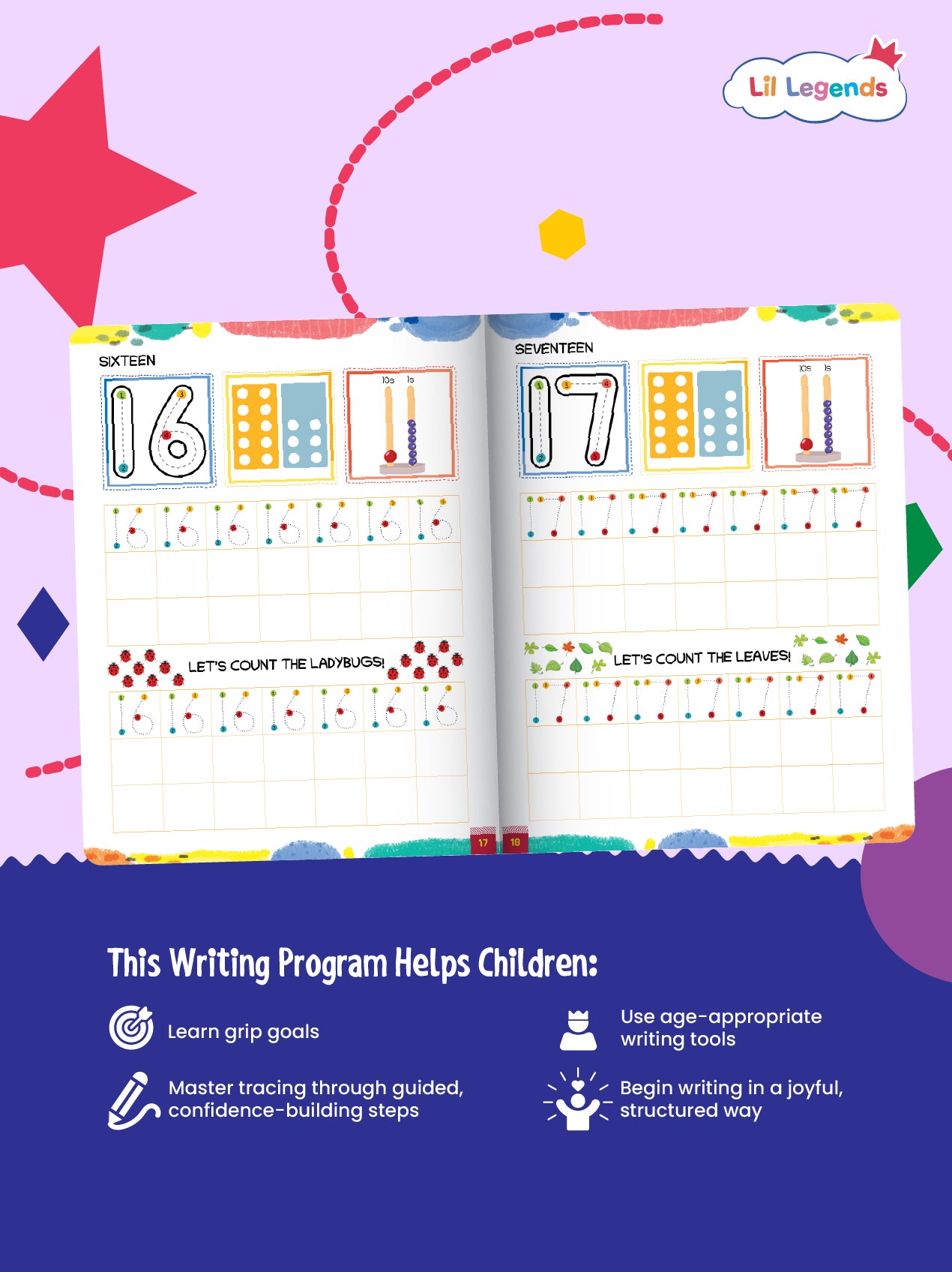 Number Tracing Activity Book for Kids – Level 2 | Step-by-Step Writing Practice | Builds Confidence, Fine Motor Skills & Number Recognition | For Ages 3+