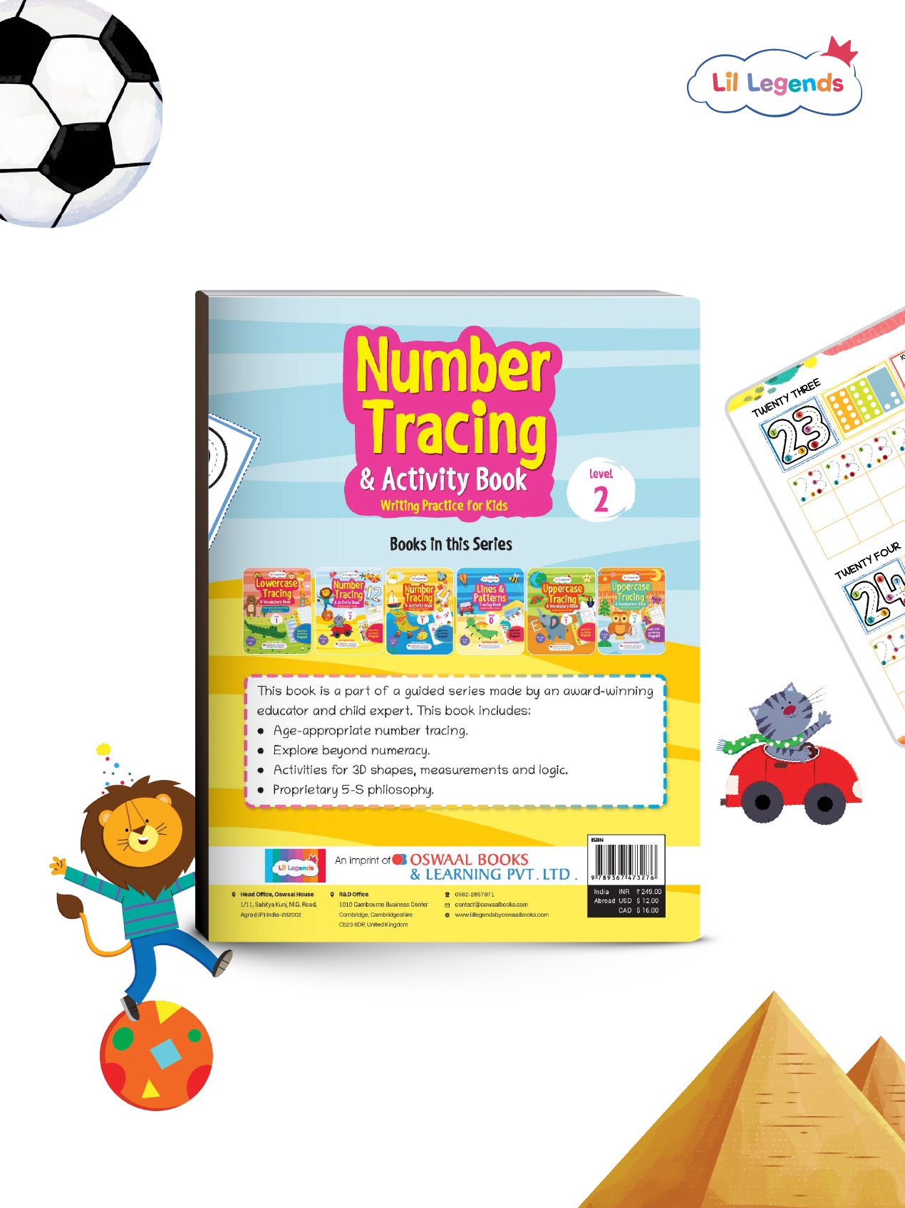 Number Tracing Activity Book for Kids – Level 2 | Step-by-Step Writing Practice | Builds Confidence, Fine Motor Skills & Number Recognition | For Ages 3+