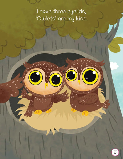Lil Legends Know Me Series Birds - I am an Owl | Illustrated Picture Book for Kids Age 2+ Years | Fun Facts & Engaging Stories About Birds for Early Learning