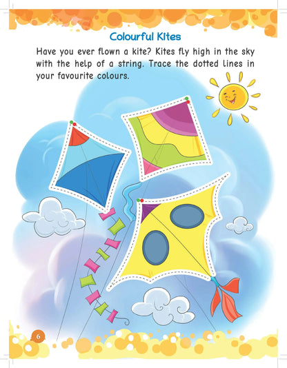 Lil Legends Pencil Control & Pattern Tracing Book for Toddlers Age 3+ Years | Pre-Writing Activity Workbook for Pre-Nursery, Nursery & LKG | Educational Gift for Kids
