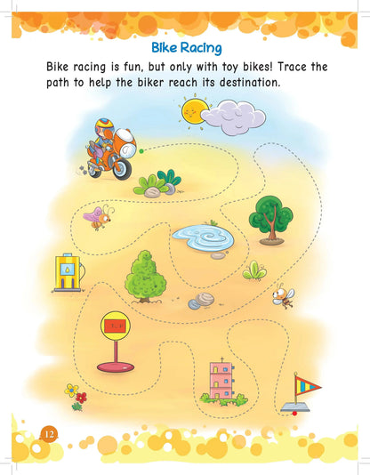 Lil Legends Pencil Control & Pattern Tracing Book for Toddlers Age 3+ Years | Pre-Writing Activity Workbook for Pre-Nursery, Nursery & LKG | Educational Gift for Kids
