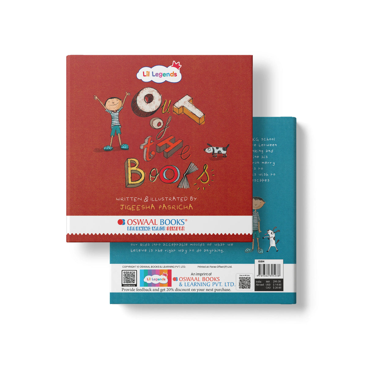 Lil Legends Out of The Books - Illustrated Poem Book for Kids | Fun English Rhymes & Poetry Collection with Colourful Pictures | Age 5-10 Years| Written & Illustrated by Jigeesha Pasricha 