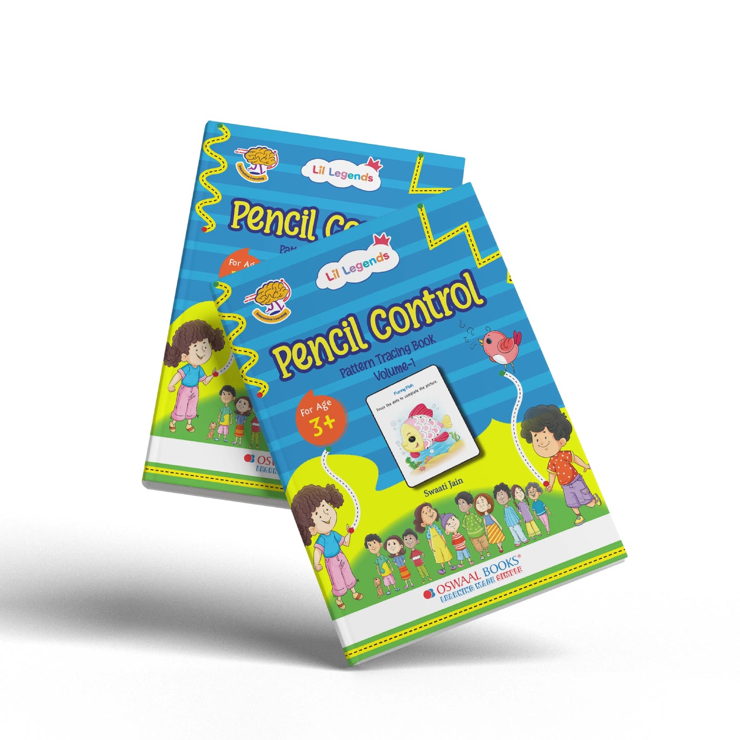 Lil Legends Pattern Tracing Book Vol 1 for Kids Age 3+ Years | Pencil Control & Tracing Activities | Pre-Writing Practice Workbook for Nursery, LKG Preschool & Kindergarten