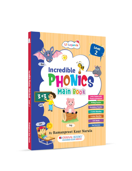 Incredible Phonics Level 2 Part 1 | Short Vowels, Blending & Articulation (Ages 3-6) 