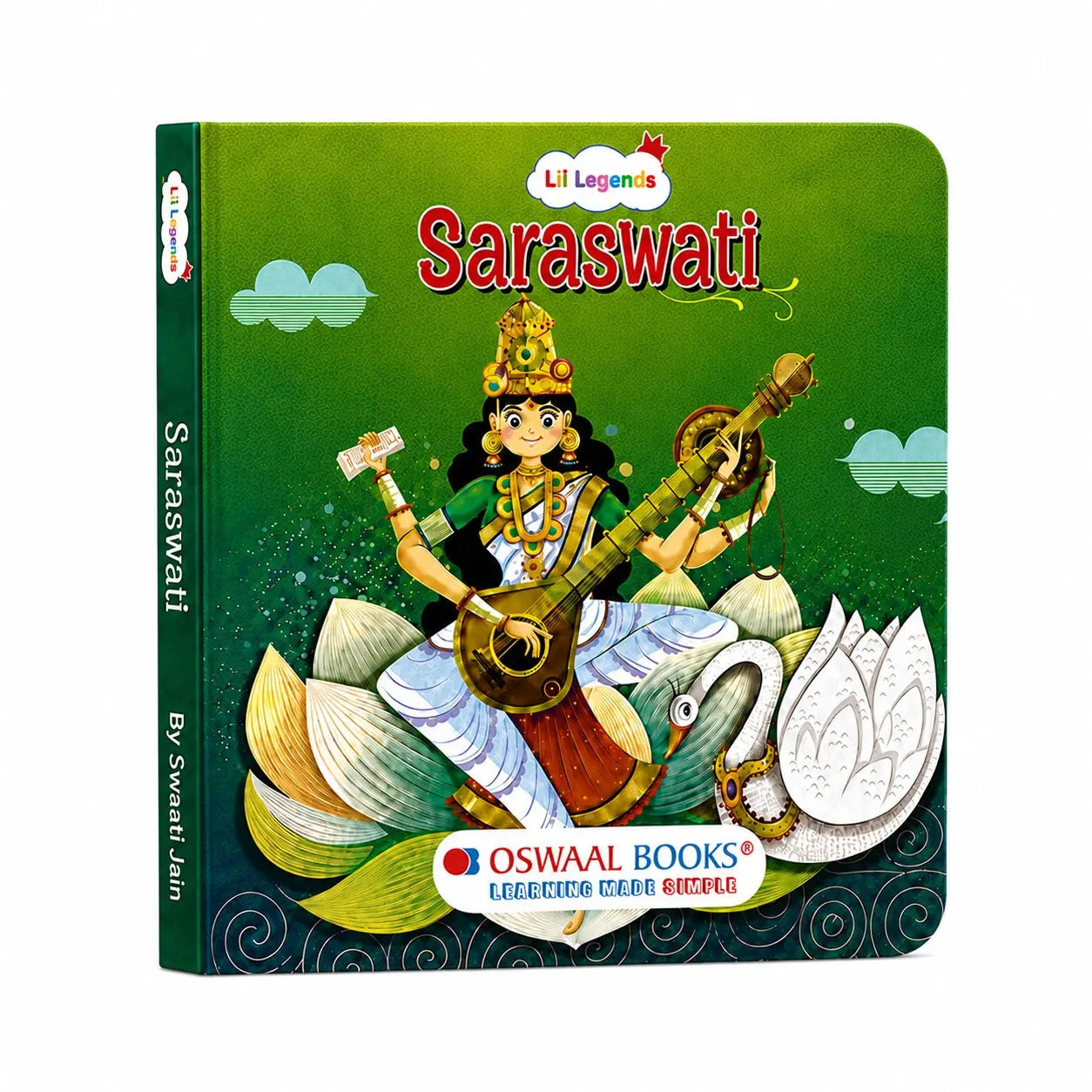 Lil Legends My First Collection of Mythological Tales of Hindu Gods & Goddesses - Set of 5 Board Books for Kids Age 3+ Years | Lord Ganesha, Hanuman, Krishna, Rama & Goddess Saraswati 