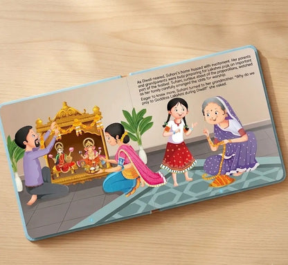 Lil Legends Mythology Board Books Set of 2 for Kids Age 3+ Years - Enchanting Tales of Goddess Lakshmi and Lord Ganesha | Illustrated Short Bedtime Stories 