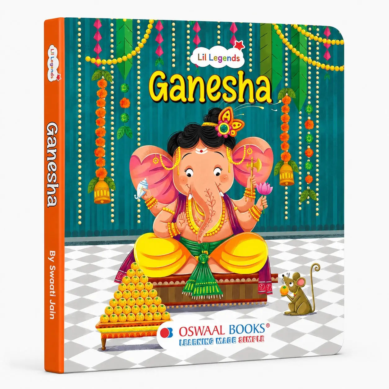 Lil Legends My First Collection of Mythological Tales of Hindu Gods & Goddesses - Set of 5 Board Books for Kids Age 3+ Years | Lord Ganesha, Hanuman, Krishna, Rama & Goddess Saraswati 