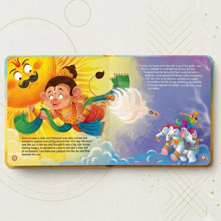 Lil Legends My Little Board Book of Mythological Tales of Lord Hanuman for Kids Age 3+ Years | Enchanting Indian Stories with Colourful Illustrations | Hindu Mythology Picture Book 