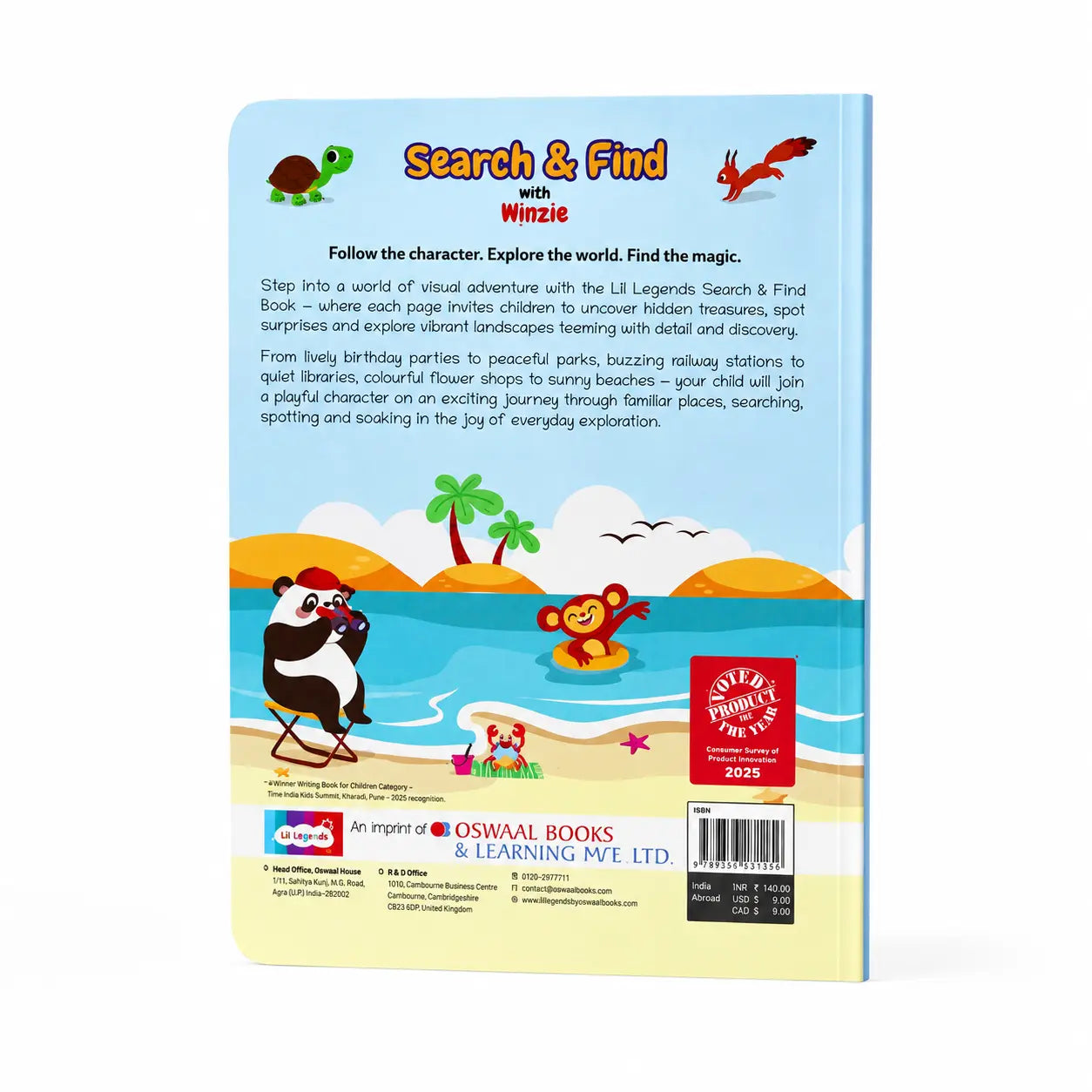 Lil Legends Interactive Learning Activity Book Search and Find with Winzie | Picture Puzzles | Builds Observation, Attention to Detail and Focus | For Nursery/LKG/UKG | Age 3-6 