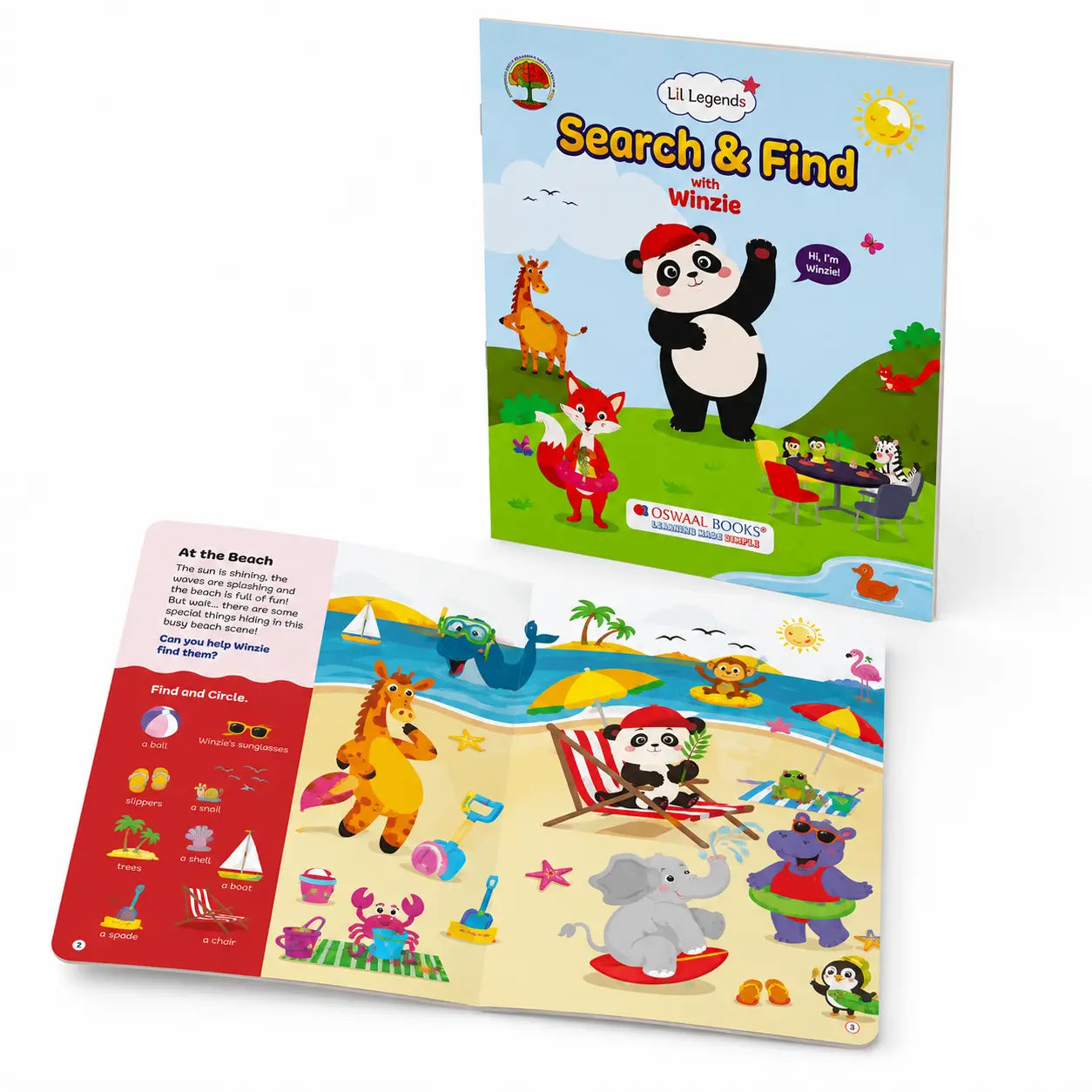 Lil Legends Interactive Learning Activity Book Search and Find with Winzie | Picture Puzzles | Builds Observation, Attention to Detail and Focus | For Nursery/LKG/UKG | Age 3-6 