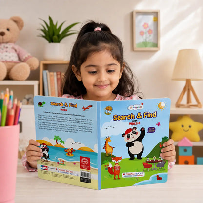 Lil Legends Interactive Learning Activity Book Search and Find with Winzie | Picture Puzzles | Builds Observation, Attention to Detail and Focus | For Nursery/LKG/UKG | Age 3-6 