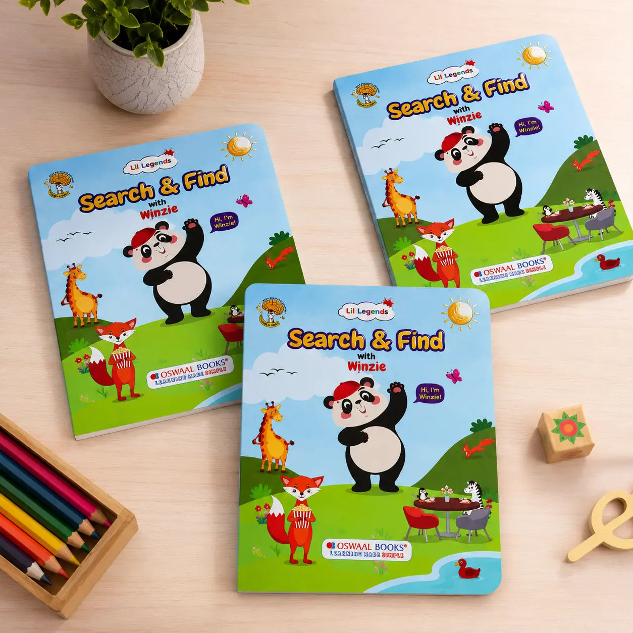 Lil Legends Interactive Learning Activity Book Search and Find with Winzie | Picture Puzzles | Builds Observation, Attention to Detail and Focus | For Nursery/LKG/UKG | Age 3-6 