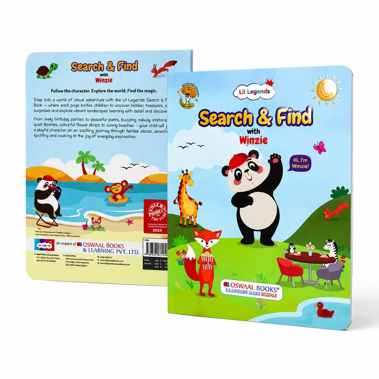 Lil Legends Interactive Learning Activity Book Search and Find with Winzie | Picture Puzzles | Builds Observation, Attention to Detail and Focus | For Nursery/LKG/UKG | Age 3-6 