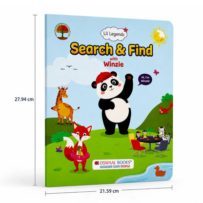 Lil Legends Interactive Learning Activity Book Search and Find with Winzie | Picture Puzzles | Builds Observation, Attention to Detail and Focus | For Nursery/LKG/UKG | Age 3-6 