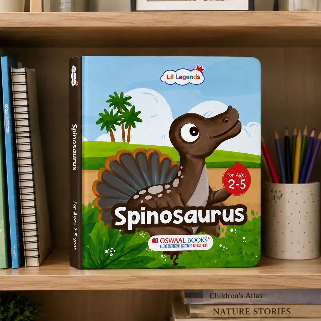 Lil Legends Padded Board Book for Kids | I am a Spinosaurus | Illustrated Dinosaur Book for Toddlers | Durable Early Learning Picture Book | Age 2–5 Years | Padded Cover Edition 