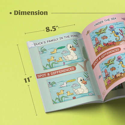 Lil Legends Spot the Difference Book for Kids Age 4+ Years - Interactive Learning Activity Book | Fun Puzzles to Boost Observation, Concentration & Critical Thinking | Brain Games for Children