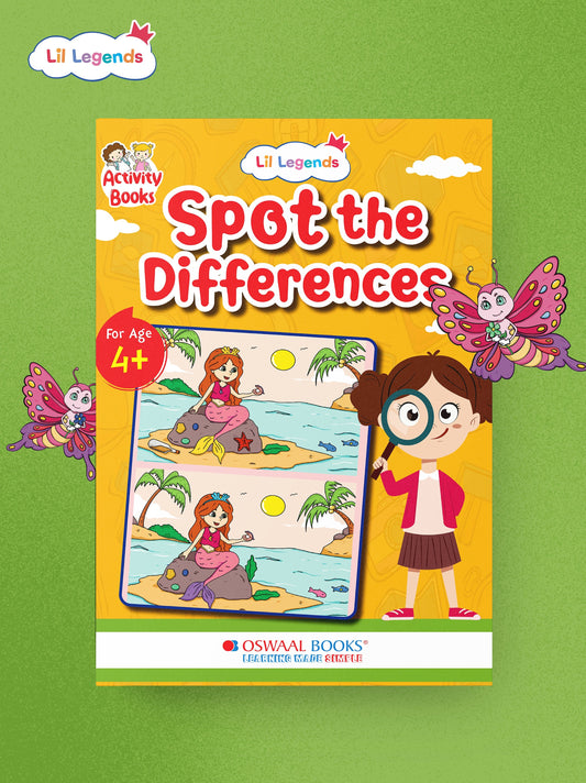 Lil Legends Interactive Learning: Spot the Difference Book for Kids Ages 4+ – Fun Puzzles to Boost Observation and Critical Thinking - Oswaal Books