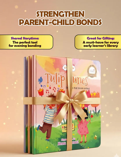 Lil Legends Tulip Tunes, Rhymes That Bloom Smiles Book 2 and 3 | Set of 2 Poem Books for Kids | Phonemic Awareness, Reading Readiness and Fun Activities | For Age 3+ 
